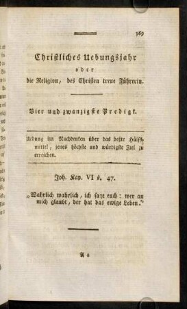 369-383, Vier und zwanzigste Predigt