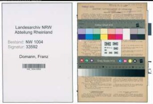 Entnazifizierung Franz Domann , geb. 10.04.1905 (Arbeiter)
