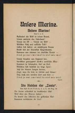 72-78, Unsere Marine