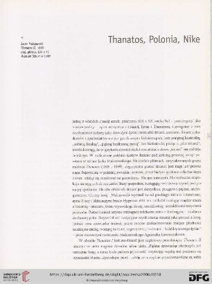 Thanatos, Polonia, Nike