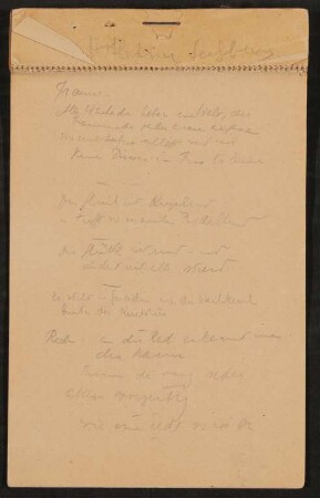 Hugo von Hofmannsthal: Notizblock: Aufzeichnung Nr. 2100; Aufzeichnung Nr. 1715; Aufzeichnung Nr. 1716; Aufzeichnung Nr. 1717; Aufzeichnung Nr. 1718; Aufzeichnung Nr. 1719; Aufzeichnung Nr. 1720; Aufzeichnung Nr. 1721