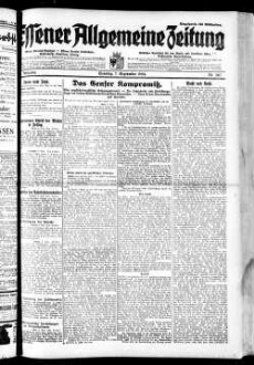 Essener allgemeine Zeitung. 1918-1943