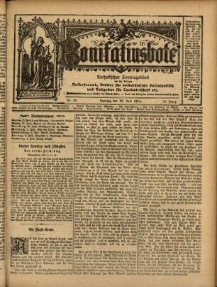 Ausgabe vom Sonntag, den 28. Juni 1914.
