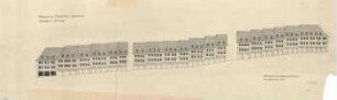 Wiederaufbau Siegen 1947-1950: Wiederaufbau Siegen zwischen 1947-1950, Nr. 44, Bebauung Löhrstraße (Westseite) - Ansichtsskizze