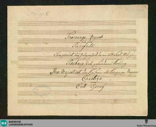 Krönungsmarsch - Don Mus.Ms. 2408 : pf; G