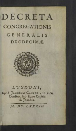 Decreta Congregationis Generalis Duodecimae
