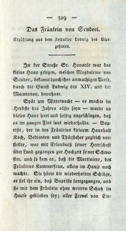 Das Fräulein von Scuderi