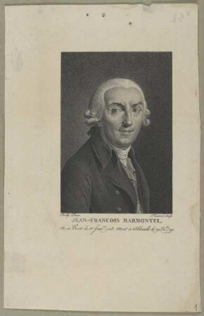 Bildnis des Jean-François Marmontel