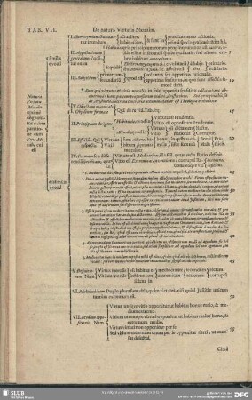 Tab. VII. De natura Virtutis Moralis