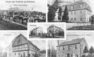 Sohland a. Rotstein. Kirchmühle, Ansichtskarte, um 1910, Repro