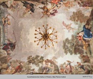 Deckenbild mit Szenen aus dem Orlando Furioso