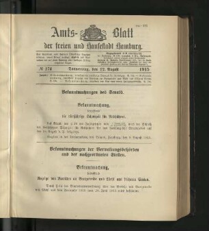 No. 174, 12. August 1915