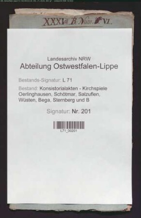Angelegenheitender Eingepfarrten zu Mönchshof