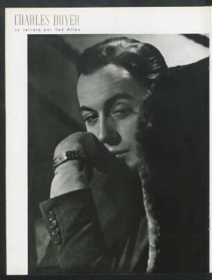 Charles Boyer - su retrato por Ted Allan