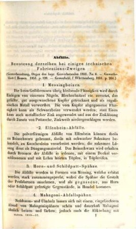 Die chemisch-technischen Mitteilungen der neuesten Zeit, 3. 1850/52