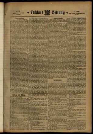 Zweite Ausgabe vom Samstag, den 06. April 1912.