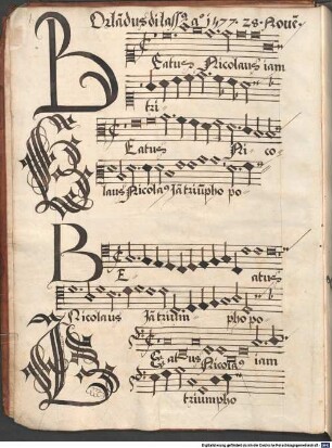 26 Sacred songs - BSB Mus.ms. 15 : [without collection title, on front cover with letters:] M.D.L.XXVII // D.F. DECEMBER