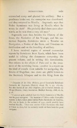 Narratives of the voyages of Pedro Sarmiento de Gambóa to the straits of Magellan