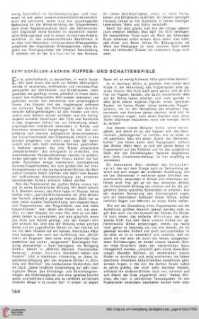 N.F. 12.1932: Puppen- und Schattenspiele