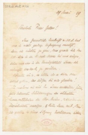 Brief an Luise Geller-Wolter : 29.06.1899