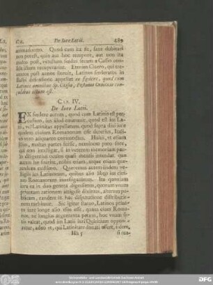 Cap. IV. De Iure Latii.