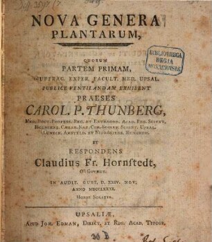 Nova genera plantarum