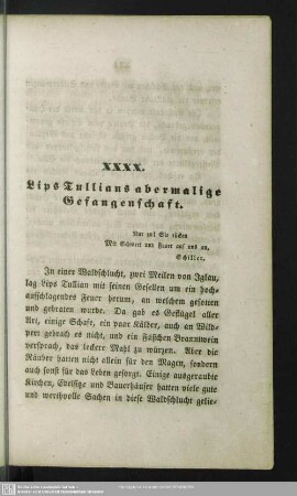 XXXX. Lips Tullians abermalige Gefangenschaft