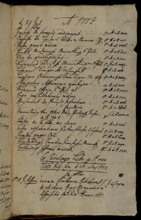 Ex Catalogo Libr. p. P. van Cleef. Hag. Com. d. 25. Maj. 1752.