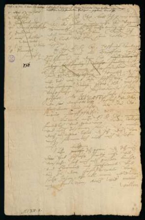 Brief vom 14. Juli 1595