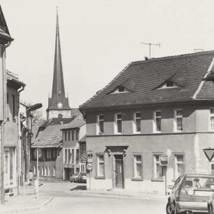 Trinitatiskirche : Blick zum Turm der Trinitatiskirche