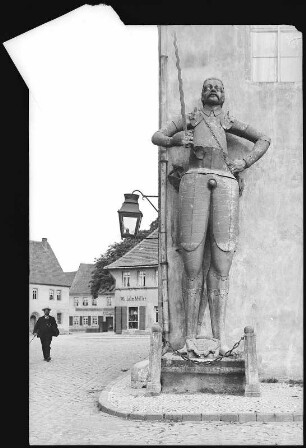 Belgern. Roland am Rathaus