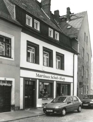 Freiberg, Meißner Gasse 4. Wohnhaus mit Laden (16. Jh.)