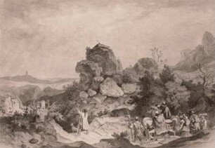 Harzlandschaft mit der Teufelsmauer