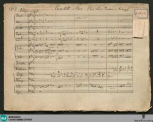 Der Zauberschild. Excerpts - JWK Mus.Ms. 5 : V (4), Coro, orch; StrK WoO 5.06