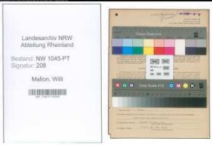 Entnazifizierung Willi Mallon , geb. 26.12.1906 (Postbeamter)
