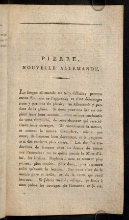 175-186, Pierre, nouvelle allemande.