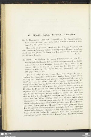 12. Objective Farben. Spectrum. Absorption