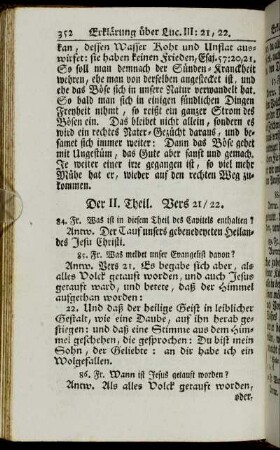 Der II. Theil. Vers 21/22.