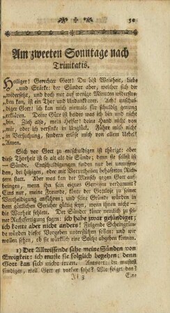 Am zweeten Sonntage nach Trinitatis.