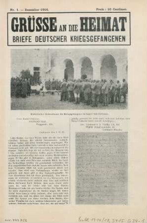 GRÜSSE AN DIE HEIMAT : BRIEFE DEUTSCHER KRIEGSGEFANGENEN