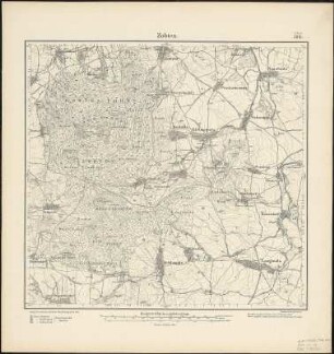Meßtischblatt 3015 : Zobten, 1883 : Zobten. - Aufn. 1881, hrsg. 1883, einz. Nachtr. 1883. - 1:25000. - [Berlin]: Kgl. Preuss. Landesaufnahme, 1883. - 1 Kt.