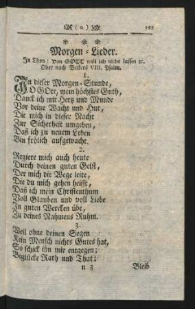 Morgen-Lieder