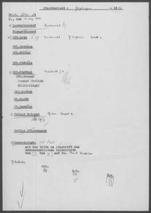 Güglingen: Visitationsbericht mit Pfarrbericht 1955