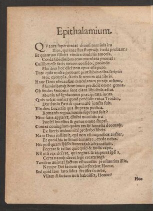 Epithalamium.