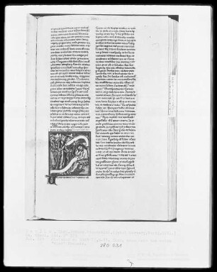 Heisterbacher Bibel — Hiob, sein Weib und seine 'vier' Freunde, Folio 221recto