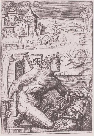 David mit Goliaths Haupt