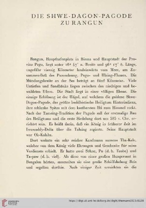 Die Shwe-Dagon-Pagode zu Rangun
