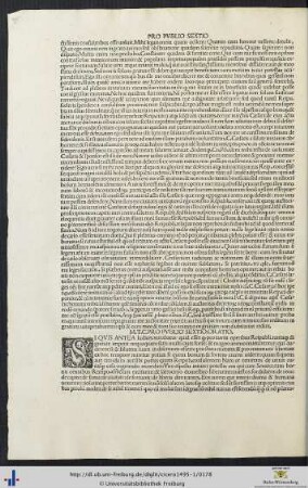 M.T.C. Pro Publio Sextio Oratio
