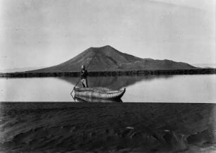 Am Rio Desaguadero : Ein Boot am Rio Desaguadero bei La Joya.
