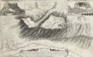 Plan von der Churfürstlich-Sächsischen Bergvestung Königstein samt der Situation